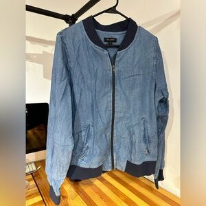 Denim bomber jacket